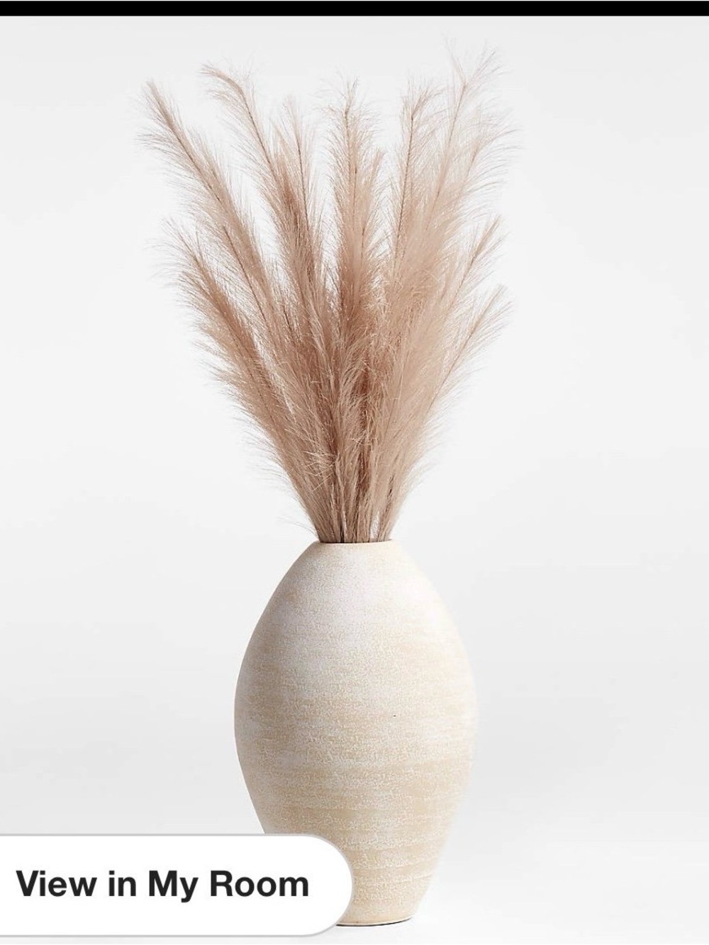 Faux Taupe Pampas Grass Bunch